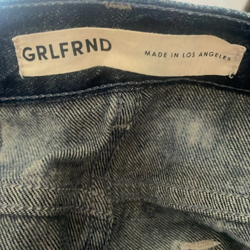 GRLFRND Bianca Reconstructed Split Hem Maxi Jean Skirt in Marble Hill - Picture 12 of 16